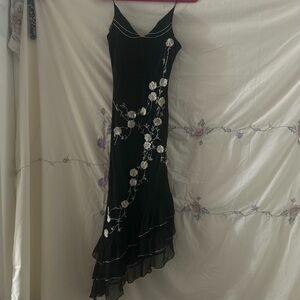 ECI fairy black dress 100% silk Size 12